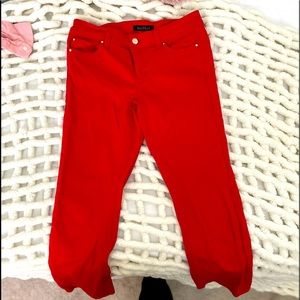 White House Black Market Red Jeans
